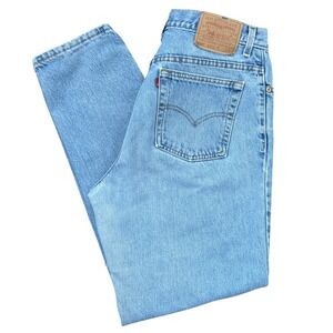 92 Vintage Levis 550 Relaxed Fit Tapered Leg Jeans USA Size 14L Med Wash‎
